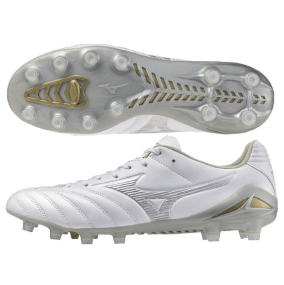 ミズノ (MIZUNO) 蹴球 スパイク シューズ モナルシーダNEO III PRO ユニ一発やる (25aw) 白いこと×ギャラクシーシルバー 生まれながら芝/土/人工芝用 24.5-27.0糎 2E P1GA262204【SS2606】