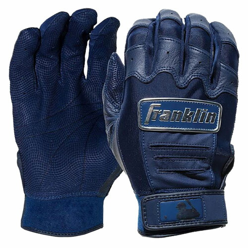 フランクリン (Franklin) 野球 バッティンググローブ 手袋 クロム (25aw) 打撃用 両手用 ネイビー S-M 20592