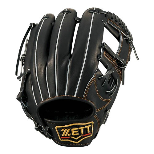 ゼット (ZETT) 野球 軟式グローブ 軟式グラブ プロステイタス 二塁手 遊撃手用 内野手用 今宮タイプ ブラック サイズ4 BRGB30270-1900