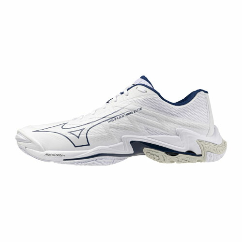 ミズノ (MIZUNO) バレーボールシューズ ウエーブライトニング ELITE エリート ユニセックス (26ss) ホワイトxネイビー 22.5-31.0cm 2E相当 V1GA260055