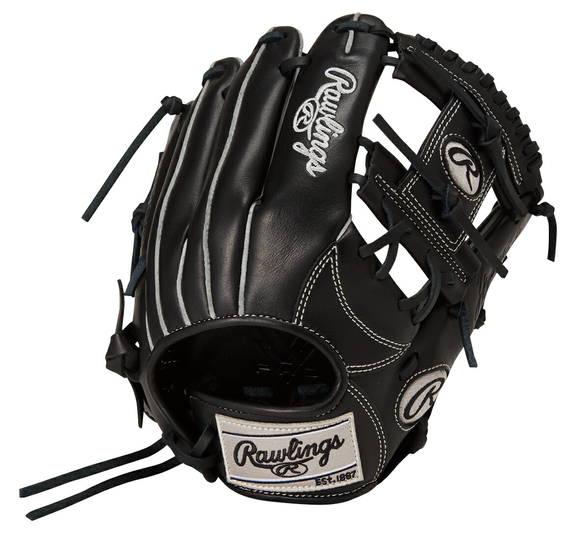 ローリングス (Rawlings) 少年野球 軟式用グローブ グラブ HYPER TECH R9 SERIES ハイパーテック オールラウンド用 ジュニア (26ss) ブラック サイズM RH用 左投げ用あり GJ6R9G9M-B