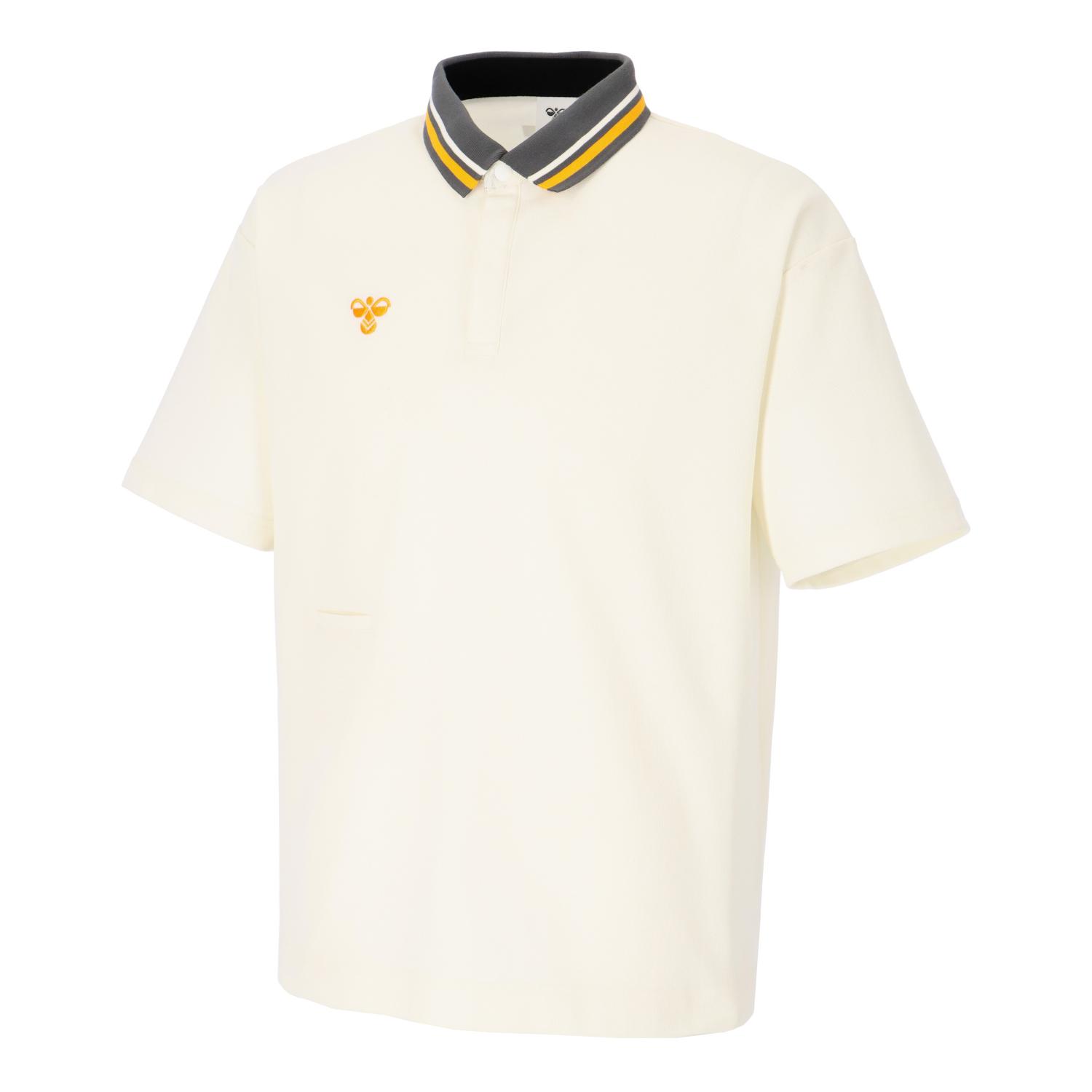 ヒュンメル (hummel) ハンドボール御召しもの 形づくる御召しもの 運動競技御召しもの hummel PLAY スポーツシャツ 半袖プルオーバー メンズ (26ss) 象牙色 S-XO HAP3067-16