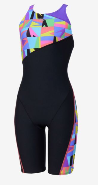 スピード (Speedo) 水泳 競泳 練習用水着 トレーニング用 オールインワン ブーングリッドターンズニースキン レディース (26ss) マルチ M-L STW12605-MT 返品交換不可