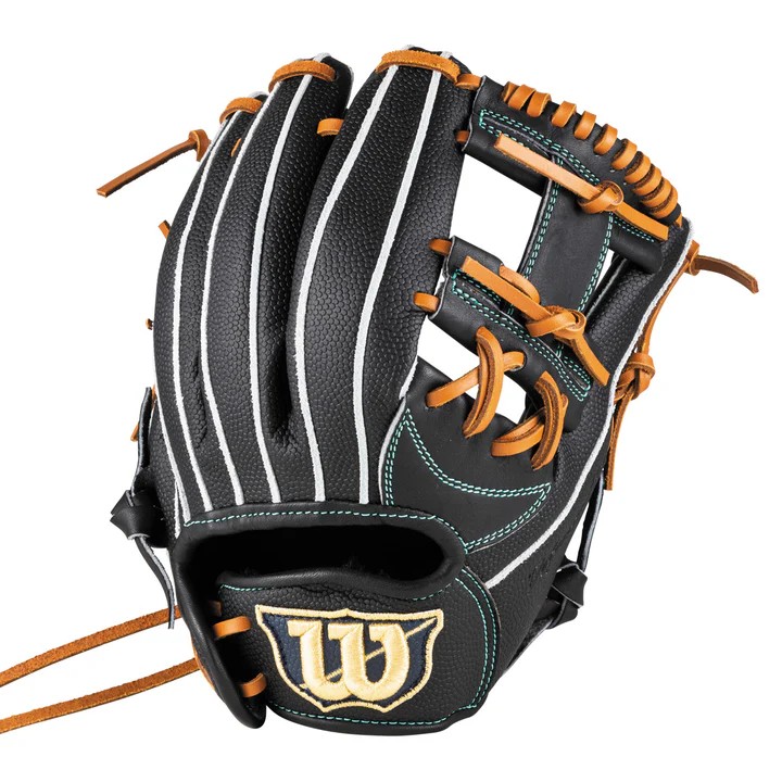 ウィルソン (wilson) 少年野球 軟式用グローブ グラブ D-MAX DUAL Jr. ディーマックス デュアル 内野手用 7J型 ジュニア (26ss) ブラック×ブラックSS サイズ11 WBW104472