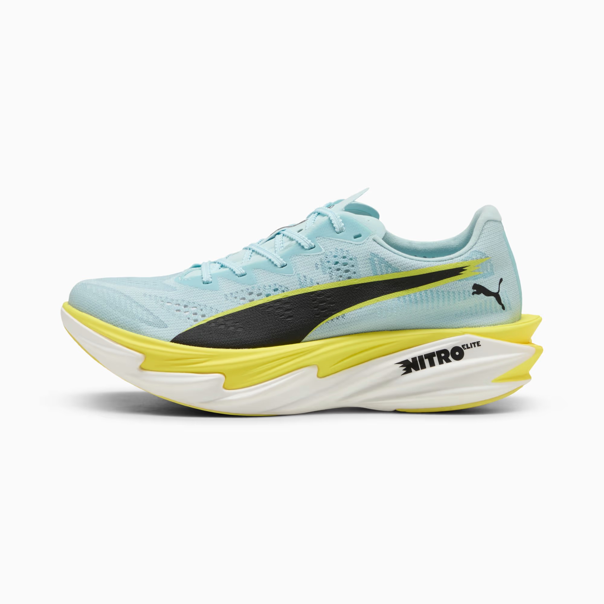 プーマ (PUMA) ランニングシューズ スニーカー ディヴィエイト ニトロ エリート 4 レディース (26ss) フレッシュウォーター×レモンクラッシュ×プーマブラック 23.0-26.0cm 31212803 312128-03|ソブエスポーツ