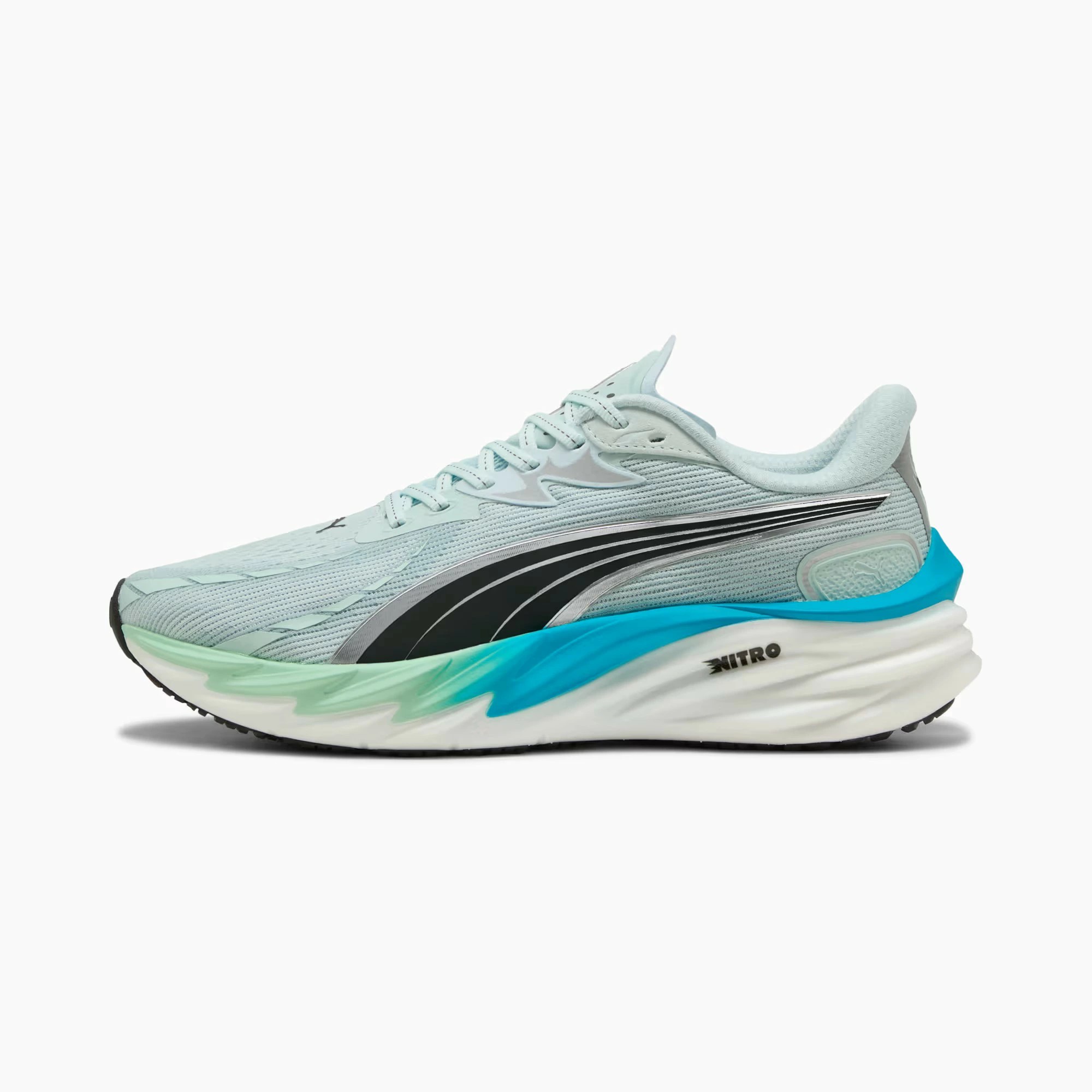 ピューマ (PUMA) 駈けっくらシューズ スニーカー ヴェロシティ ニトロ 4 AP メンズ (26ss) シーグラス×す早さ青色 25.0-29.0糎 31263505 312635-05
