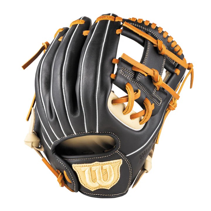 ウィルソン (wilson) うしろ帯ソフトボール 地球儀 グローヴ Wilson Bear DUAL ベア デュアル 内野手手用 S (26ss) 金髪×黒いこと 大きさ11.25 WBW104505