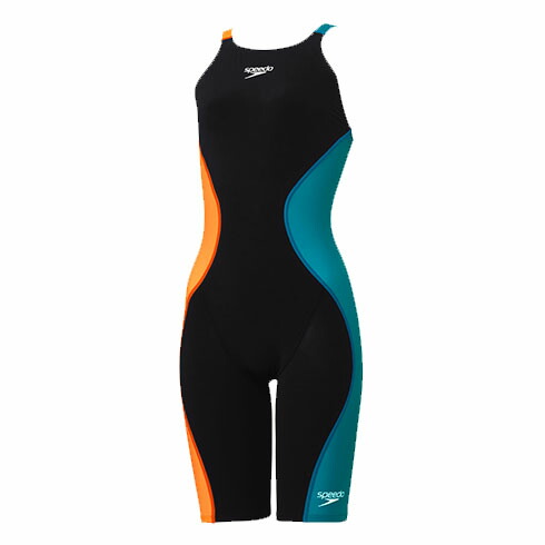 スピード (Speedo) 競泳用水着 布帛水着 プロハイブリッド2オープンバックニースキン レディース (25ss) ブラック S-L SCW12201F-AP 店頭展示品 返品交換不可