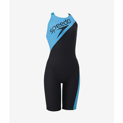 【ネコポス対応可】スピード (Speedo) 競泳 練習用水着 パネルターンズニースキン レディース (25ss) ピクトンブルー S-L STW12503-PB 店頭展示品 箱なし 返品交換不可【SS2606】｜ソブエスポーツ