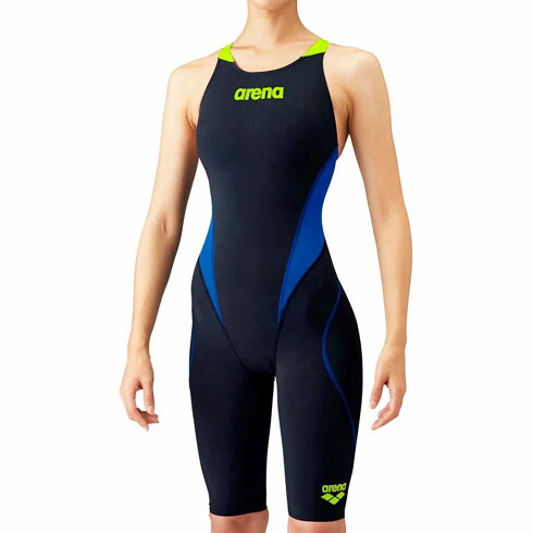 アリーナ (arena) 競泳用水着 布帛水着 アクアフォースフュージョントライ ハーフスパッツ レディース (24aw) SSS-O ARN-1010W-NVBU 店頭展示品 返品交換不可【SALE】