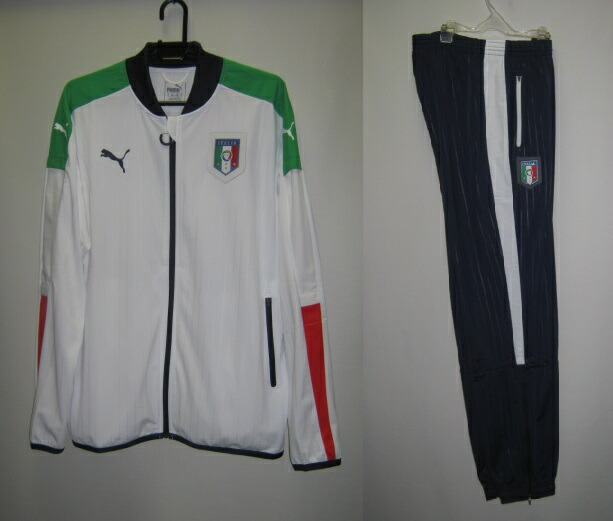プーマ　2016-17 748849-748850-03　イタリア　FIGC ITALIA スタジアム　ジャケット・パンツ　上下セット｜サッカー問屋