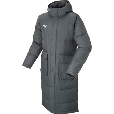 PUMA フード付きロングダウンコート L ブラック PUMA フード付きロングダウンコート L ブラック PUMA フード付きロング