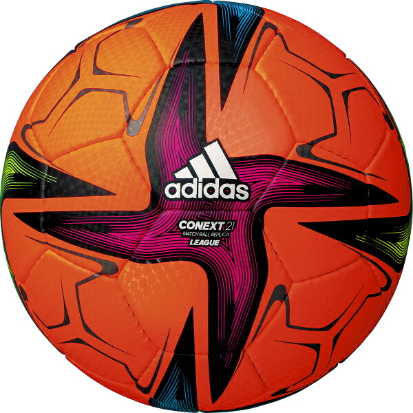 アディダス　2021　AF534OR　コネクト21　リーグ　オレンジ色　 サッカー　ボール　5号　AF534OR
