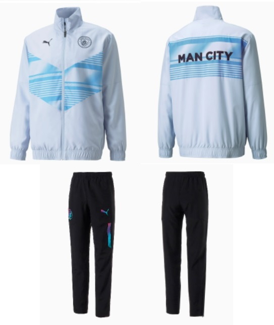 プーマ 2022 765180-768138-01 MCFC マンチェスター C シティ ウーブン ジャケット・ パンツ 上下 セット