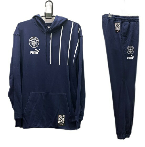 プーマ　2022-23　　767795-767797-25　マンチェスター　C　シティ　ＭＣＦＣ　FTBL　カルチャー　フーディ　トップ・パンツ　上下　セット｜サッカー問屋