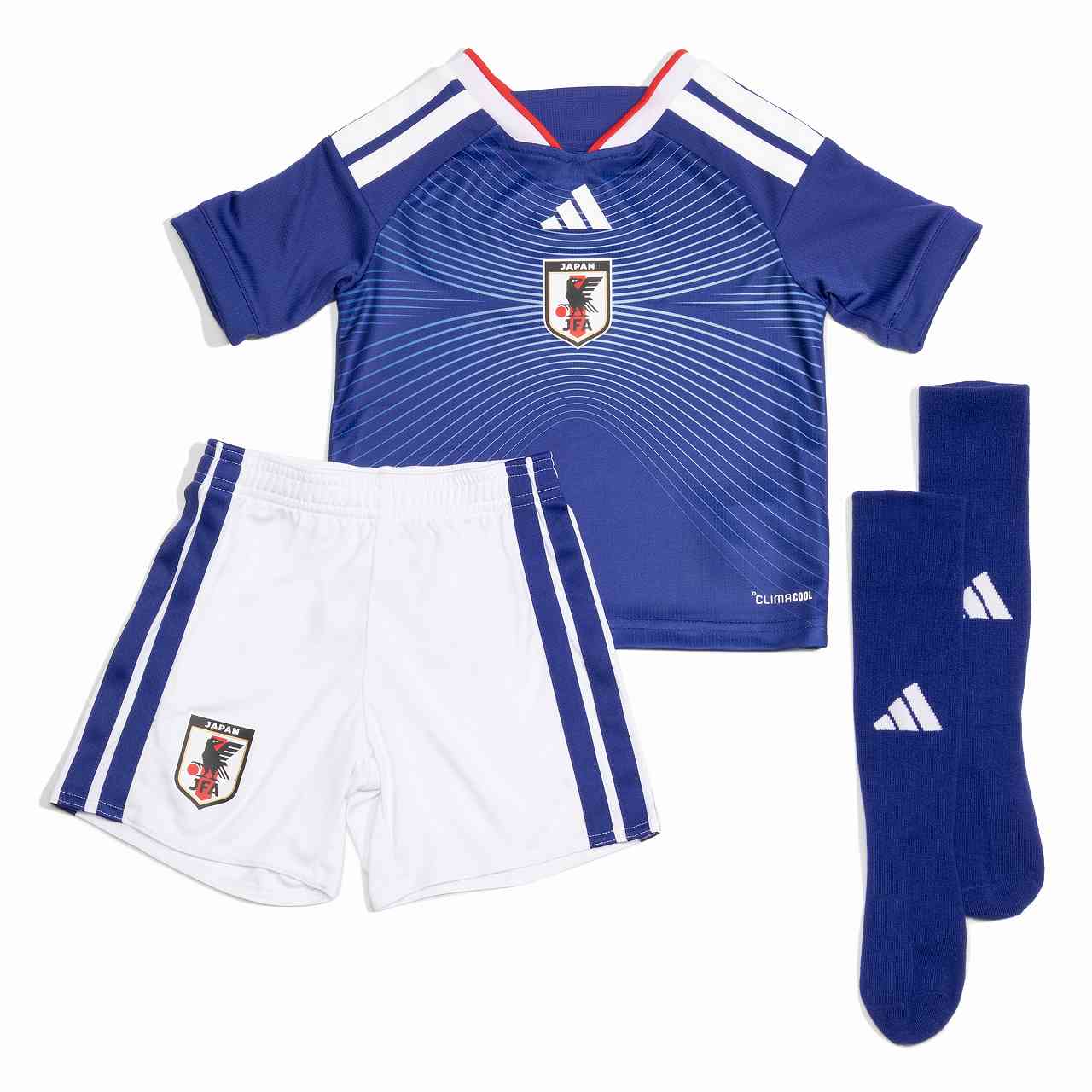 キッズ　(ノベルティ付き)　ジュニア　アディダス　adidas　サッカー 日本代表　2026　ホーム　レプリカ　ユニフォーム　セット　JZ9676　VZ513　キッズ　ノベルティ\u003dマルチバック