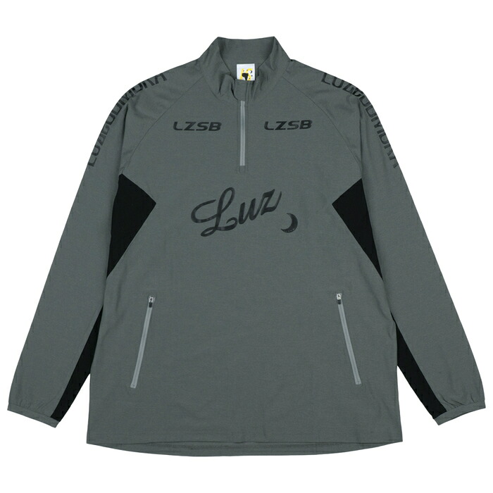 LUZeSOMBRA LS LOGO DRY HALFZIP L1261012 グレー|quebra サッカーライフスタイル