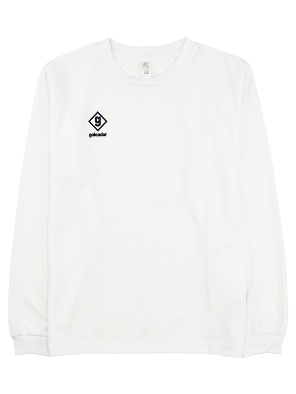 goleadorゴレアドールSHOP限定!ワンポイントロングプラシャツブラックSG-001-WHT