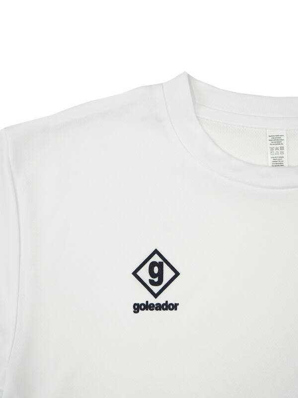 goleadorゴレアドールSHOP限定!ワンポイントロングプラシャツブラックSG-001-WHT