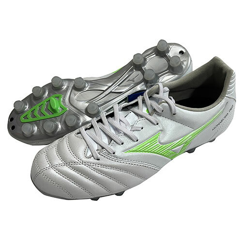 ミズノ　MIZUNO　モナルシーダネオ3ワイドプロ　スーパーホワイトパール×ネオングリーン　サッカースパイク　サッカーシューズ　P1GA2523　37 11,858円