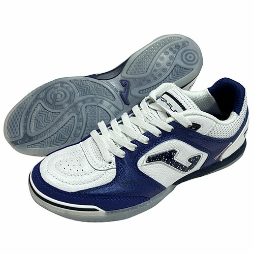 JOMA　ホマ　トップフレックス　ホワイト×ネイビー　フットサル　インドアシューズ　フットサルシューズ　TOPW2534IN
