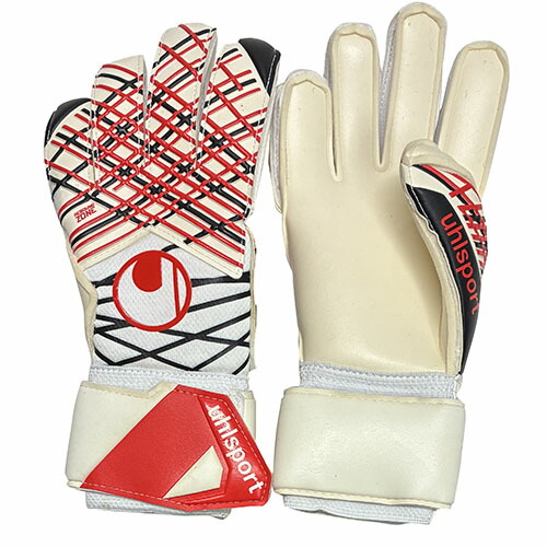 ウールシュポルト　uhlsport　アブソルートグリップ　ホワイトｘブラックｘレッド　GK　キーパーグローブ　サッカー　フットサル　1011365-01