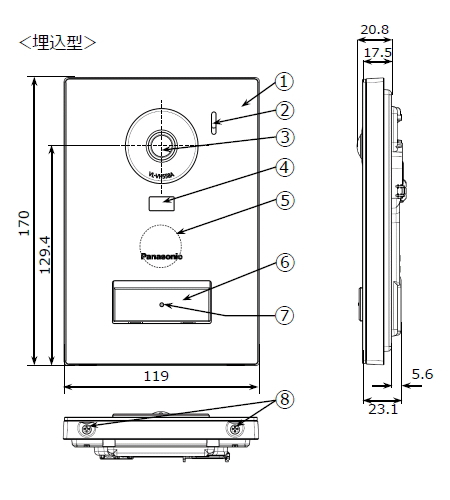 VL-SWE710KS パナソニック テレビドアホン セット ＋ カメラ付玄関子機