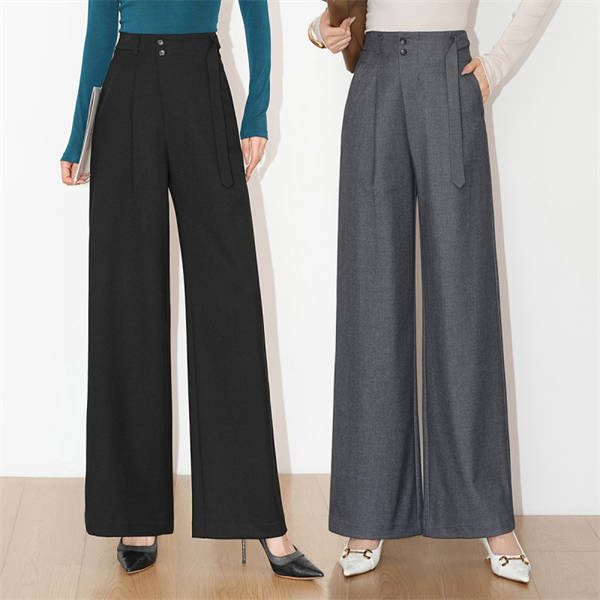 ワイドパンツ レディース ウール ストレートパンツ 長ズボン 高級 ボトムス パンツ ロング丈 ハイウエスト 美脚 脚長 春 秋 冬 柔らかい 着心地良い ゆったり きれいめ 婦人用 通学 通勤 女性用 結婚式 ギフト プレゼント 母 彼女 お呼ばれ 20代30代 40代 50代