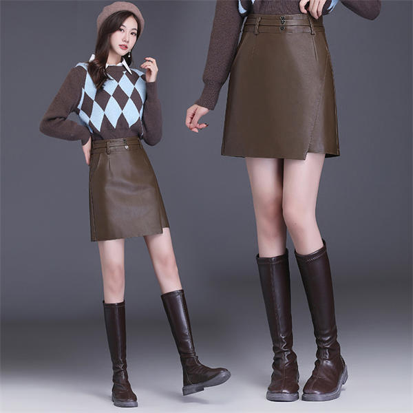 【期間限定10％OFF発行中】本革 スカート レザースカート レディース ボトムス レディーススカート 高級 羊革 細身 ひざ丈 ラムレザー ハイウエスト 脚長効果 美脚 OL 通勤 オフィス 普段着 オールシーズン プレゼント 母 彼女 春秋冬 着心地良い 婦人用 20代30代 40代 50代｜ソーシャルハーツ