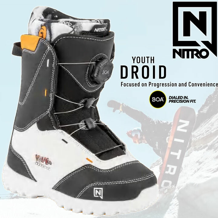 25-26 NITRO ナイトロ DROID ドロイド スノーボードブーツ スノボブーツ ジュニア キッズ 正規品 予約