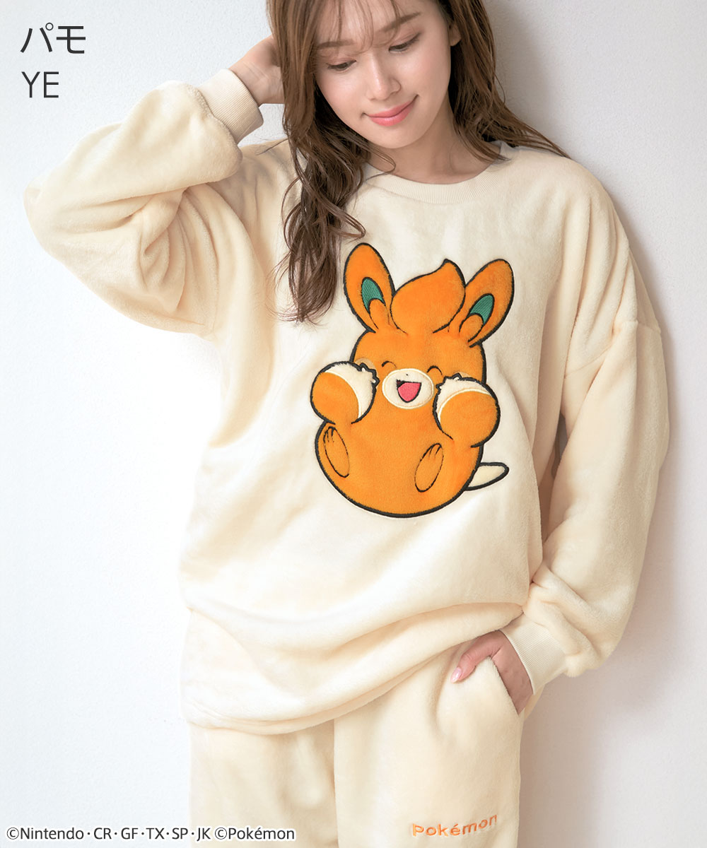 新商品☆P20倍】ルームウェア もこもこ ポケモン フリース 上下セット