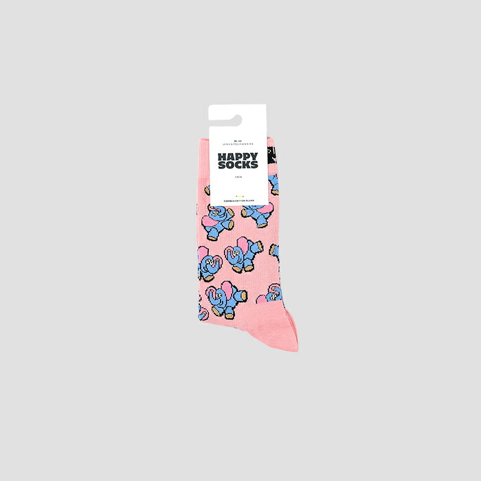 【楽天市場】Happy Socks（ハッピーソックス） Inflatable Elephant Sock LIGHT PINK：SOCKSTORE