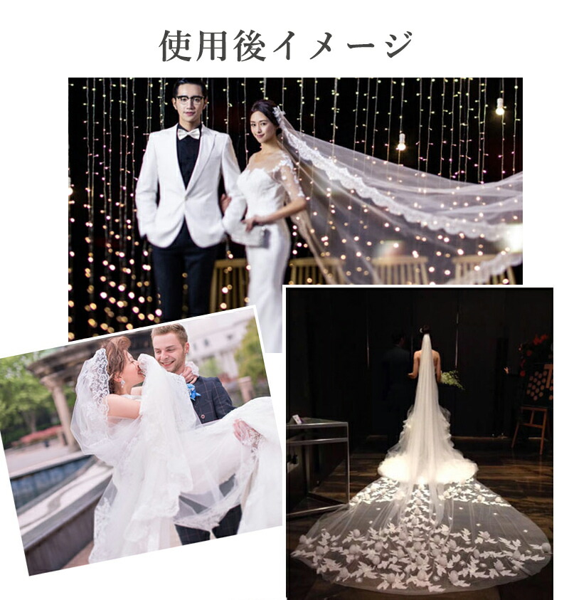 ベールダウン オーダーメイド不可 ウエディングベール オフホワイト ロング ベール ロングベール ウエディング 結婚式 披露宴 ブライダル 婚礼 挙式 花嫁 チュール レース スパンコール 花柄 縁取り 華やか 3 5m コームつき Umu Ac Ug