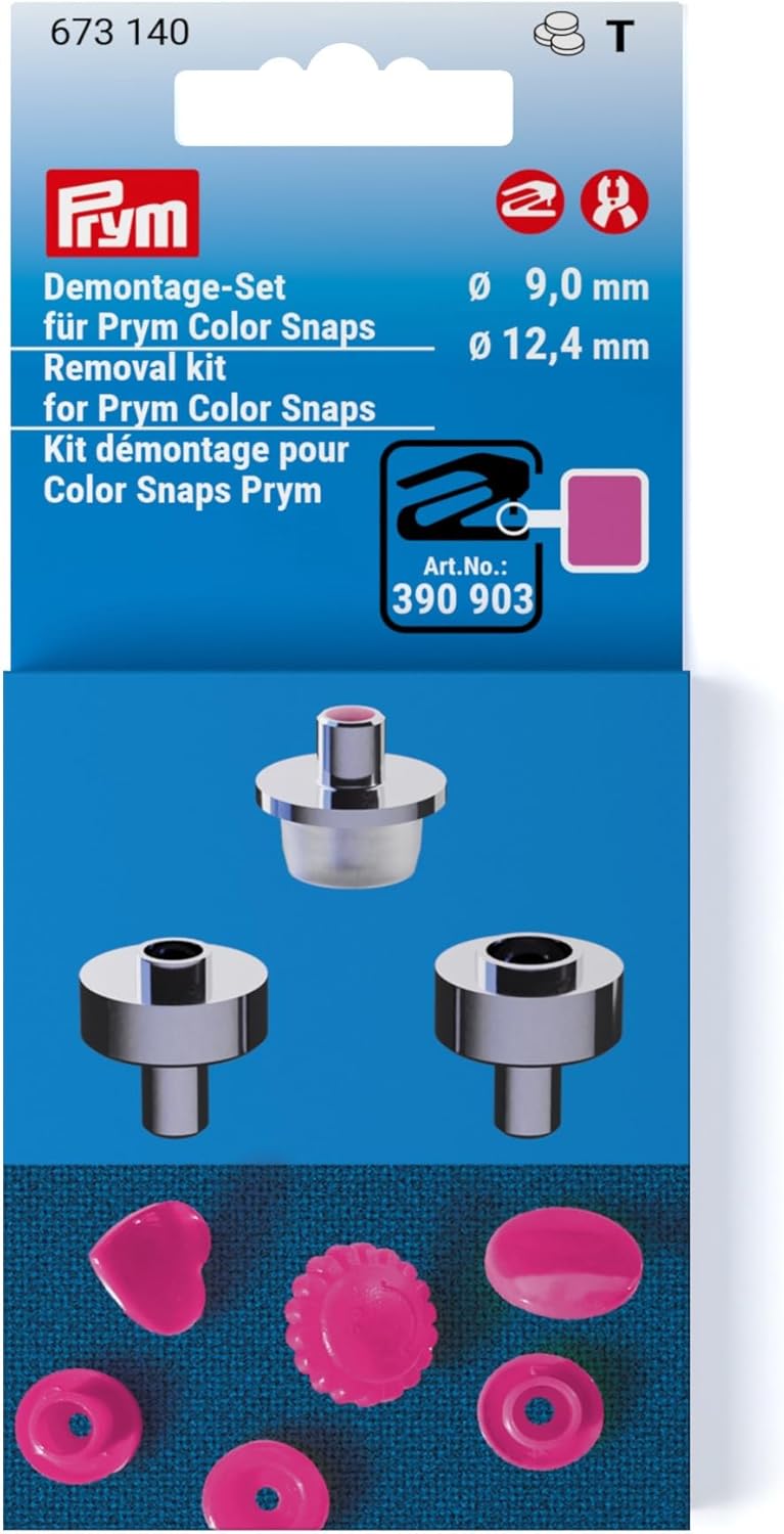 《Prym》プリム　ヴァリオ　カラースナップ用取り外しキット（9 mm/12.4 mm）673140ハンドメイド　手芸　修理　リメイク｜アパレル・手芸のプロ用具　「匠」