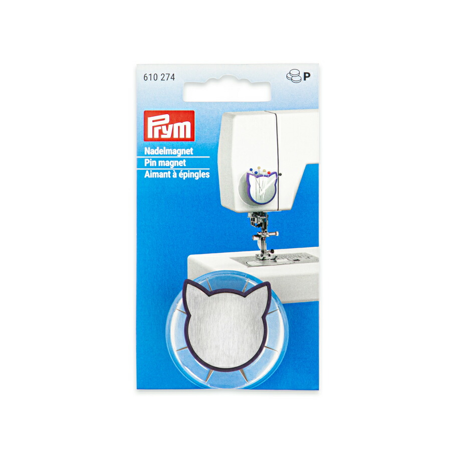 Prym》プリム マグネットピンキーパー キャット 30mm×33mm×25mm ※針は別売りです※ Magnetic Pin Cushion  Catマグネットピンクッション610 274 マグネット 針山 道具・キット | antiguaboreal.com
