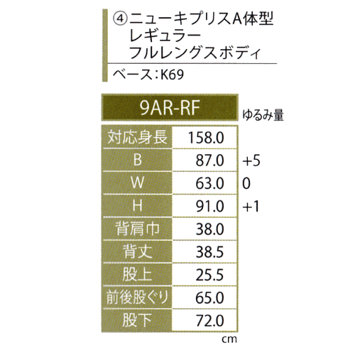 キイヤ》 レディース用ダミー New Kypris レギュラー（Regular） A体型