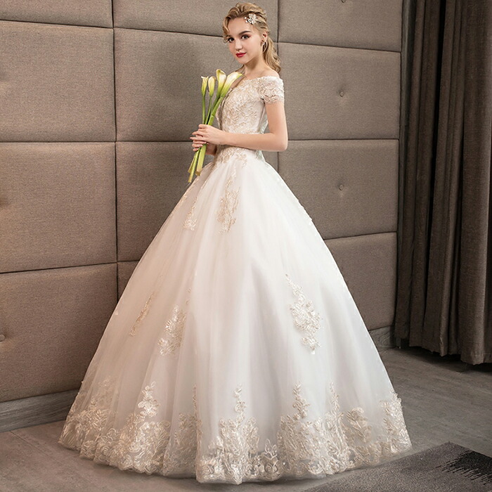 【Mサイズ・美品】B'sweet マーメイド オフショル結婚式 2次会 前撮り Amazon | [B'sweet] ウェディングドレス オフショルダー フリル
