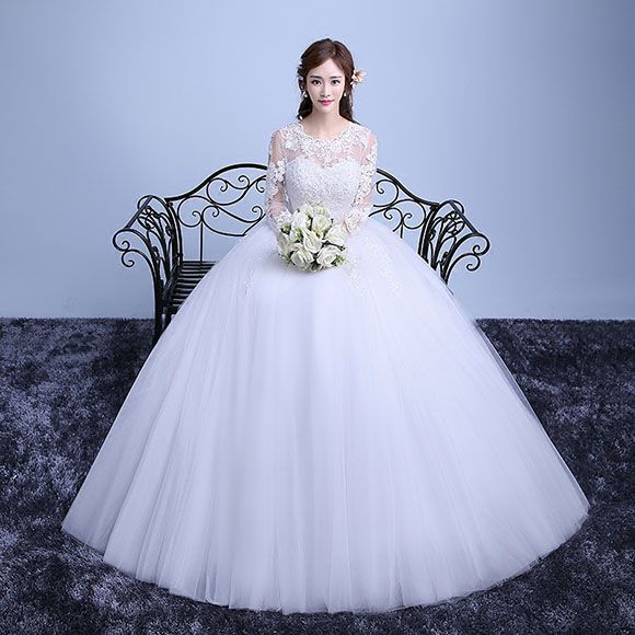 ウェディングドレス 長袖 花嫁 結婚式 ウエディングドレス マタニティドレス マタニティードレス 妊娠中ドレス 妊産婦ドレス 妊婦ドレス オーダーメイド可能 サイズオーダー可能 二次会ドレス エンパイア ブライダル ロングドレス 披露宴 バックレース 大きいサイズ|ミートスウィート