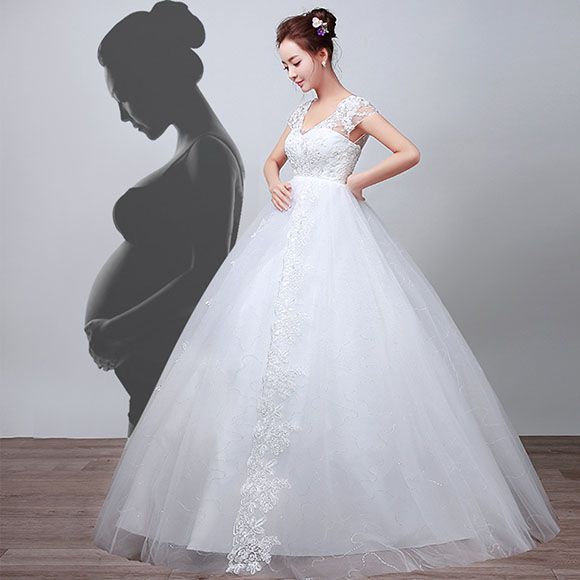 ウェディングドレス 花嫁 結婚式 ウエディングドレス マタニティドレス マタニティードレス 妊娠中ドレス 妊産婦ドレス 妊婦ドレス オーダーメイド サイズオーダー 二次会ドレス フォーマル エンパイア ブライダル ロングドレス 披露宴 半袖 白 オフホワイト 大きいサイズ|ミートスウィート