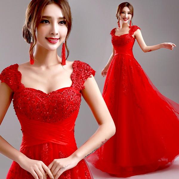 ウェディングドレス ウエディングドレス パーティードレス 演奏会 結婚式 カラードレス 安い イブニングドレス 二次会ドレス 花嫁 フォーマルドレス 発表会 aラインドレス 赤 コンサート 大きいサイズ 披露宴 カクテルドレス 前撮り 後撮り ブライダル wedding dress｜ミートスウィート