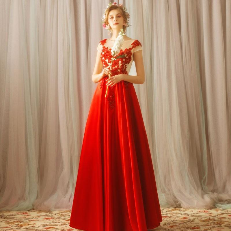ウェディングドレス ロングドレス 演奏会 カラードレス 赤 結婚式 イブニングドレス ウエディングドレス 花嫁 安い パーティードレス 二次会ドレス カクテルドレス 大きい サイズ 発表会 披露宴 コンサート 前撮り 後撮り ウェディングカラードレス ブライダル フォーマル|ミートスウィート
