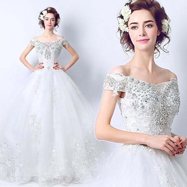 ウエディングドレス 二次会ドレス ウェディングドレス 夏 結婚式 プリンセスラインドレス エンパイア 花嫁 披露宴 ロングドレス ブライダル 大きいサイズ 前撮り 海外挙式 エレガント ボリューム 姫風 ゴージャス 可愛い 華やか 上品 優雅 セミオーダー ゲストハウス|ミートスウィート