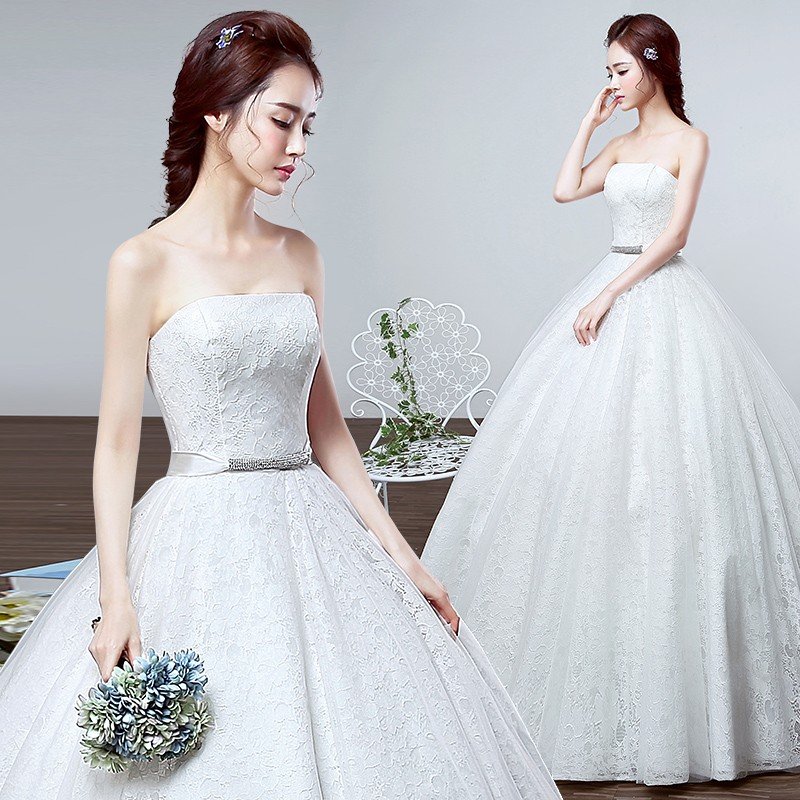 ウェディングドレス 白 オフホワイト レース 結婚式 花嫁 プリンセスラインドレス ロングドレス ブライダル 二次会ドレス パーティードレス 披露宴 イブニングドレス 大きいサイズ 前撮り 海外挙式 エレガント ボリューム プリンセスウェディングドレス 上品 セミオーダー