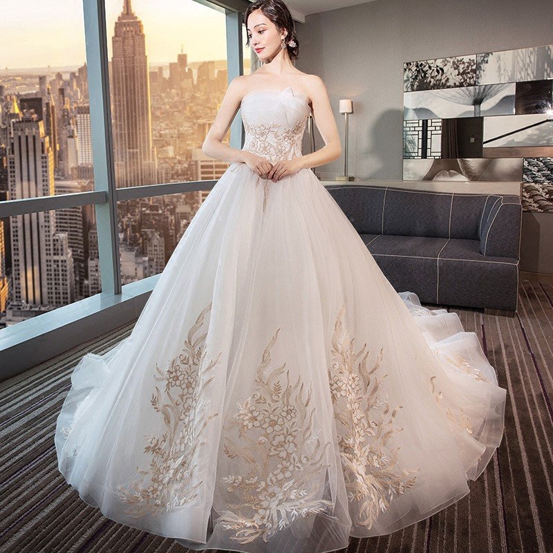 ウェディングドレス ウエディングドレス 白 オフホワイト レース 結婚式 花嫁 ロングドレス ブライダル 二次会ドレス パーティードレス 披露宴 プリンセスラインドレス 大きいサイズ 前撮り 海外挙式 エレガント ボリューム プリンセスウェディングドレス 上品 セミオーダー｜ミートスウィート