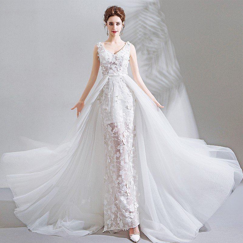 ♡ 【新品】an 白 マーメイドドレス Mサイズ ♡ 【新品】an 白 マーメイドドレス Mサイズ ♡ 【新品】an 白