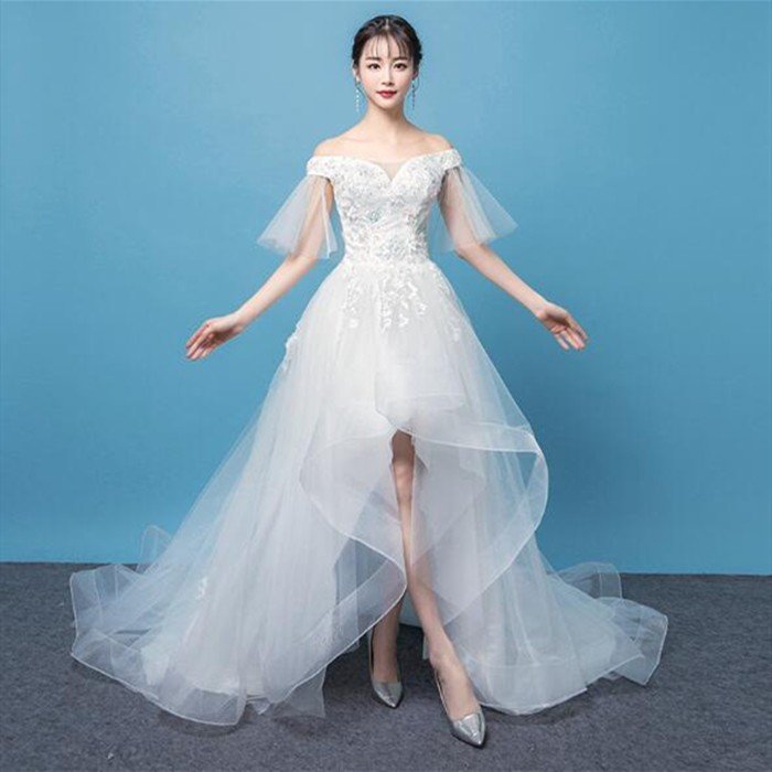 楽天市場】ウエディングドレス ウェディングドレス ミニドレス ミモレ