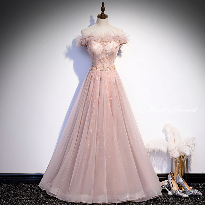 ウェディングドレス Aラインドレス カラードレス カクテルドレス 演奏会 パーティードレス 結婚式 イブニングドレス 二次会ドレス フォーマル 発表会 ウエディングドレス ピンク 披露宴 コンサート 花嫁 前撮り 後撮り ウェディングカラードレス ブライダル ステージ｜ミートスウィート