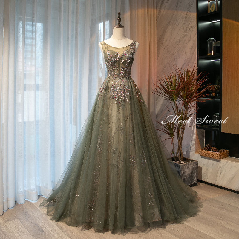 ウェディングドレス ウエディングドレス カラードレス カーキ 結婚式 ロングドレス 演奏会 コンサート 二次会ドレス Aラインドレス ステージドレス パーティードレス グリーン ピアノ バイオリン発表会ドレス ホルターネック イブニングドレス 披露宴 花嫁 カクテルドレス
