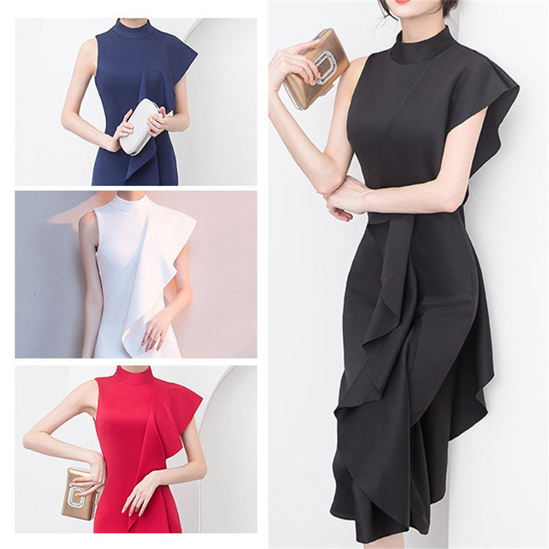 【完売品】LADYアシンメトリーフリルドレス LADYアシンメトリーフリルドレス（ドレス）｜LAGUNAMOON（ラグナ