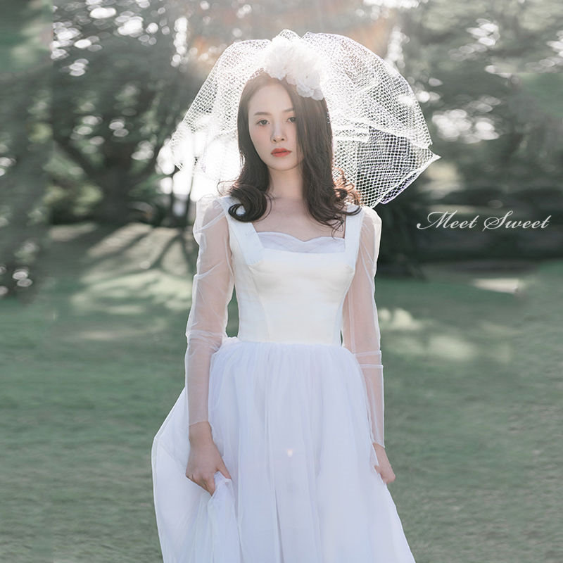 ウェディングドレス ウエディングドレス プリンセスラインドレス チュール 二次会ドレス 結婚式 花嫁ドレス 海外挙式 パーティードレス 披露宴 ブライダルドレス ロング丈 ロングドレス 前撮り 大きいサイズ エレガント セミオーダー ボリューム クラシカル 王道 上品|ミートスウィート